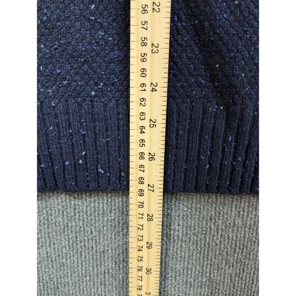 Untuckit Gordonne Sweater Mens Large Sky Captain Wool Button Pullover Classic - Picture 6 of 9